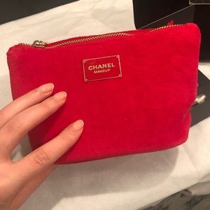 Chanel Mini Makeup Bag Pouch With Rouge sample
